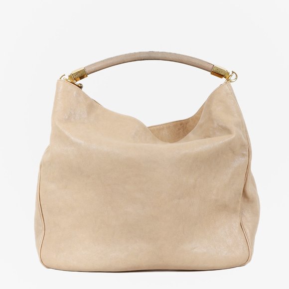 *SOLD* Yves Saint Laurent Beige Roady Hobo Bag - Picture 4 of 11
